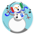Rockin' Snowman stickers