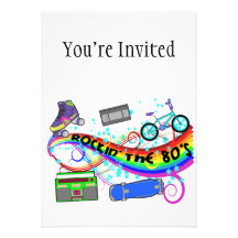 Rockin The 80s Personalized Invitation