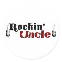 Rockin Uncle Round Sticker
