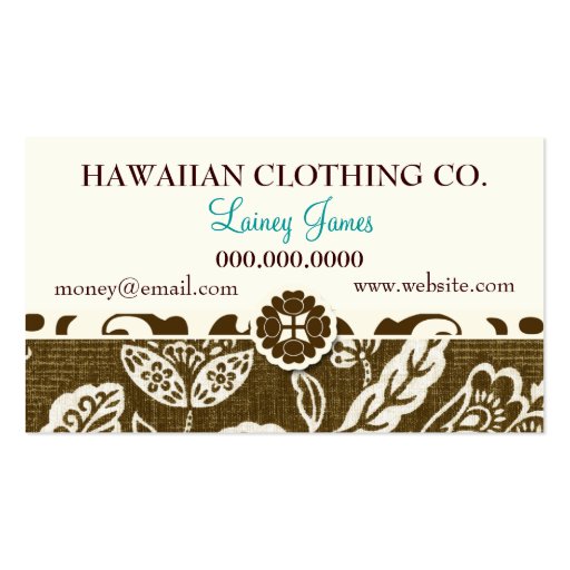 ROCKIN' VINTAGE HAWAII BUSINESS CARD