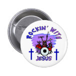 Rockin' With Jesus Christian Gift Buttons