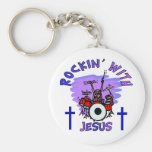 Rockin' With Jesus Christian Gift Key Chains