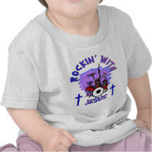 Rockin' With Jesus Christian Gift Tee Shirts