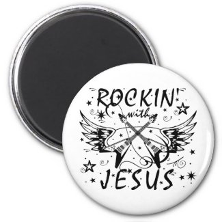 Rockin With Jesus magnet