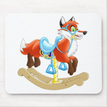 Rocking Carousel Fox mousepads