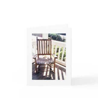 Rocking Chair Notecard by Ohme card