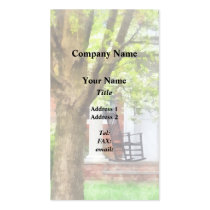 Rocking Chair on Porch business cards