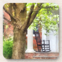 Rocking Chair on Porch cork coasters
