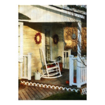Rocking Chair on Side Porch Invitations