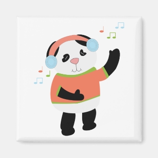 Rocking Dancing Panda Magnet