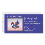 Rocking Horse  Americana Baby Shower Personalized Photo Card