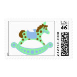 Rocking Horse Baby Boy Stamp
