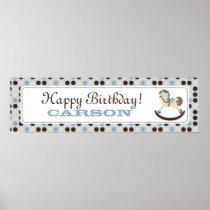 Rocking Horse Banner Posters
