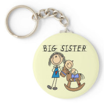 Rocking Horse Big Sister T-shirts and Gifts Keychains