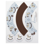 Rocking Horse Boy Cupcake Wrapper 2 flyers