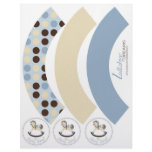 Rocking Horse Boy Cupcake Wrapper B flyers