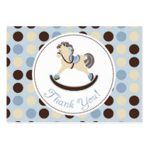 Rocking Horse Boy TY Gift Tag 2 Business Cards
