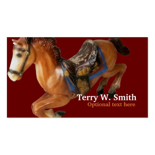 Rocking Horse Business Card (front side)