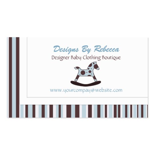 Rocking Horse Business Cards (front side)