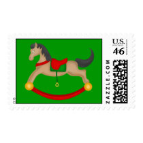 Rocking Horse Christmas Stamp