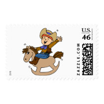 Rocking Horse Cowboy Postage