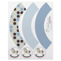 Rocking Horse Cupcake Wrapper Full Color Flyer