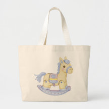 Rocking Horse Diaper Bag (Blue)