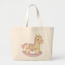 Rocking Horse Diaper Bag (Pink)