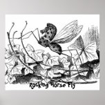 Rocking Horse Fly Print