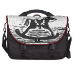 Rocking Horse, Giddyup   – block print Bag For Laptop