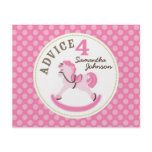 Rocking Horse Girl Advice Card 2 Full Color Flyer