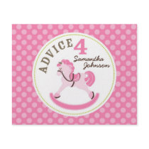 Rocking Horse Girl Advice Card 2 Full Color Flyer