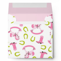 Rocking Horse Girl Envelope Square 2