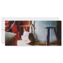 Rocking Horse in Attic Personalized Rack Card