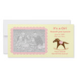Rocking Horse It's a Girl Photo Card