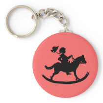 Rocking horse key chain