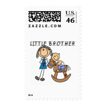 Rocking  Horse Little Brother Tshirts Postage Stamp