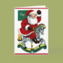 Rocking Horse Santa Card Rocking Horse Santa Card