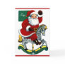 Rocking Horse Santa Card Rocking Horse Santa Card
