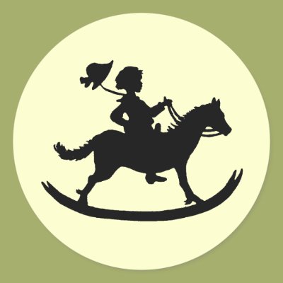 Rocking horse round sticker Zazzle_sticker Rocking horse round sticker Zazzle_sticker