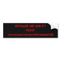 ROCKN4GOD AND LUVIN IT!!! bumper stickers by proofstore ROCKN4GOD AND LUVIN IT!!! bumper stickers
