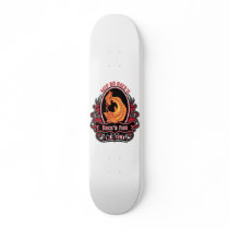 Rockn Biker Blue Skate Board