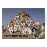 Rockpile, FORT IRWIN ROCKS! greeting card