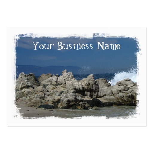 Rocks and Splashes Business Card Template
