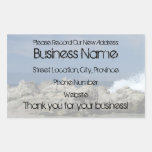Rocks and Splashes Rectangle Sticker