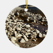 Rocks And Water Christmas Tree Ornament