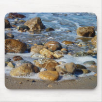 Rocks and waves mousepads