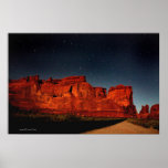 Rocks At Night Print