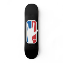 Rocks national association logo skateboard