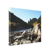 Rocks Next To Creek canvas prints